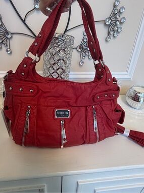 Scarleton Red Quilted Shoulder Bag